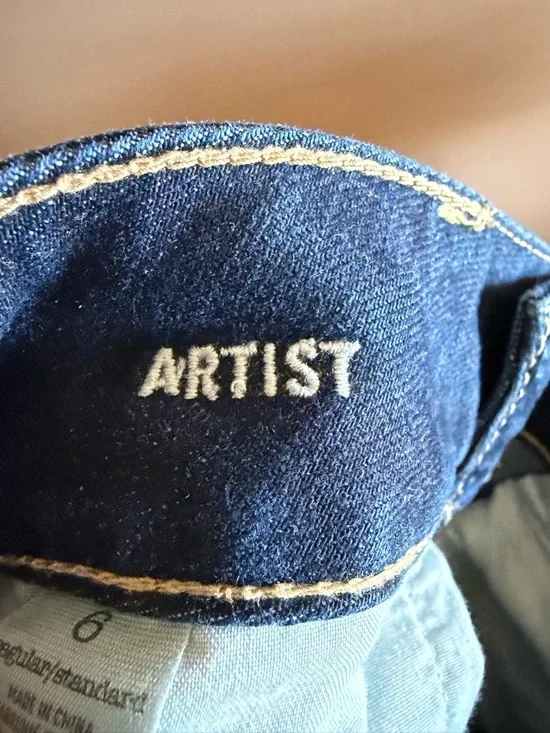 American Eagle Artist Straight Leg Low Rise Jeans Size 6 - Picture 9 of 11